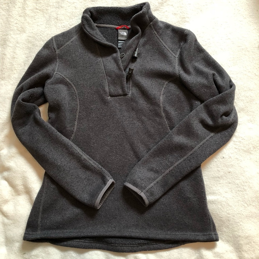 The North Face Gray Pull-Over Sweater